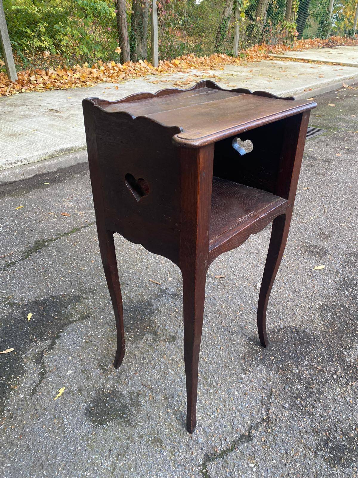 18th century Louis XV solid wood bedside table