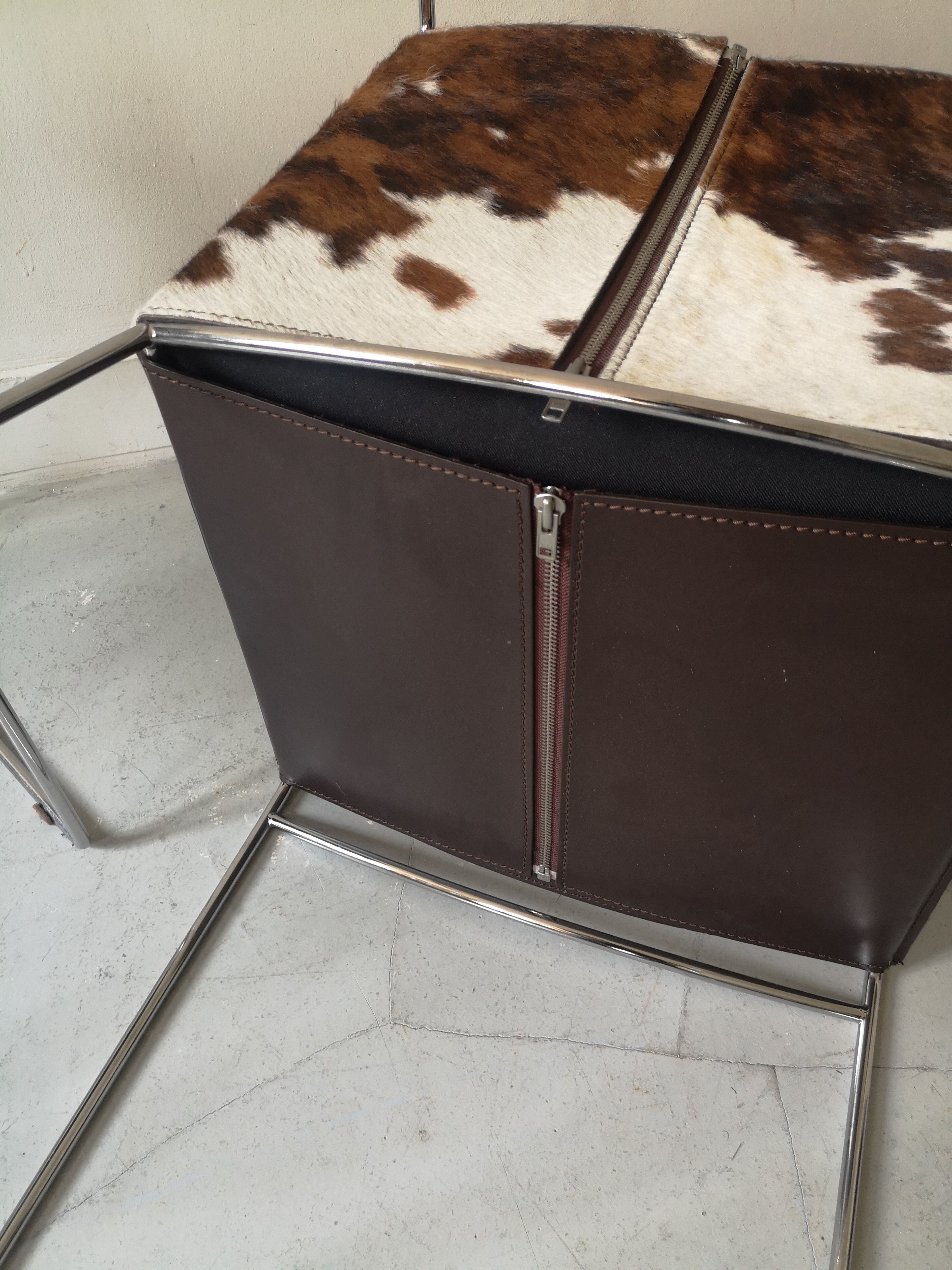 set of 2 "fil"metal chairs by Pascal Mourgue for Ligne Roset Cinna