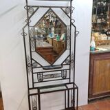 Wrought iron cloakroom art deco style