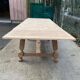 Art Deco extendable monastery table renovated in raw oak 265cm