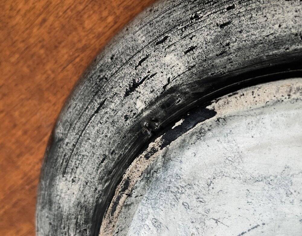 Mid-Century Handmade Ceramic Wall Plate with Viking Patterns from Arol, Norway, 1960s