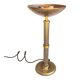 Rhoum JRL table lamp in gold and silver metal – Fluted column, made in France