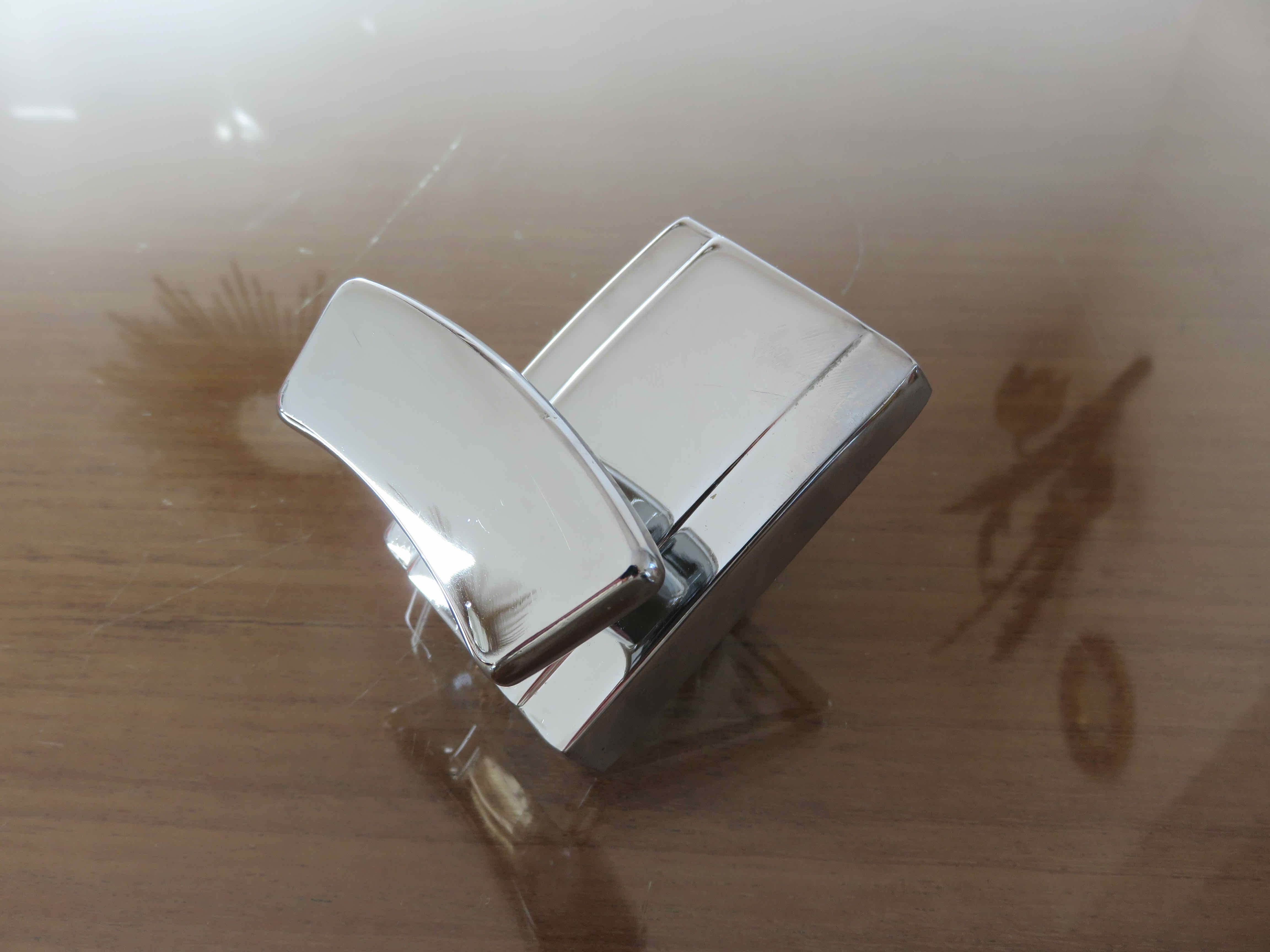 Modernist hook in chromed metal 70s