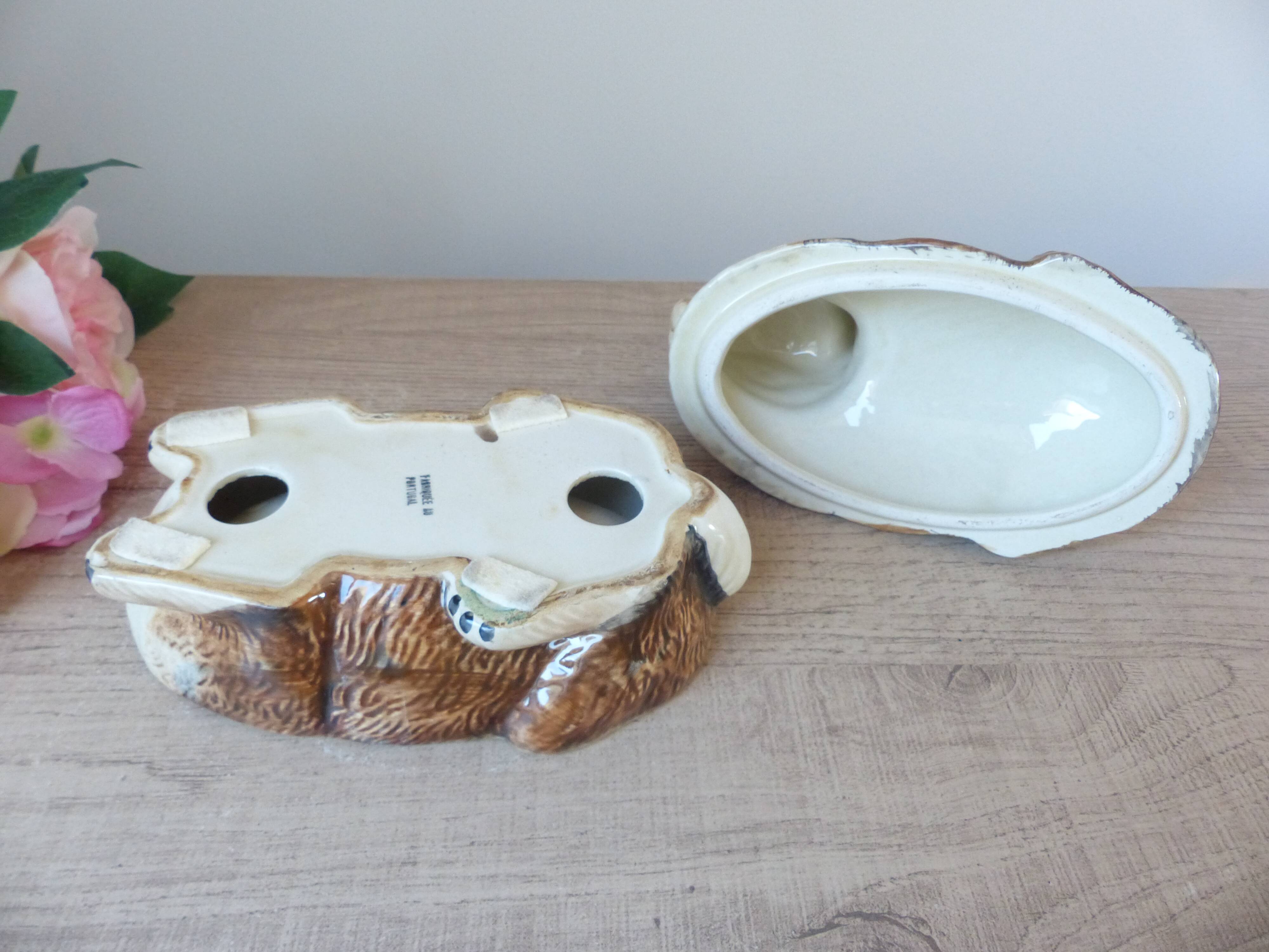 Old rabbit pie dish, ceramic terrine