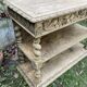 Open buffet in carved wood decorated with fauns and dragons