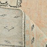 5x9 Soft Orange Handwoven Vintage Persian Rug, 157x263 Cm