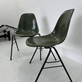 Fiberglass DSS Stacking Chairs by Ray & Charles Eames for Herman Miller, 19