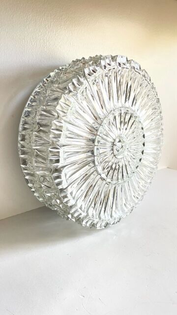 Semi-crystal ceiling lamp design german vintage