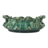 Large turquoise earthenware planter in Art Nouveau style - Jérôme Massier