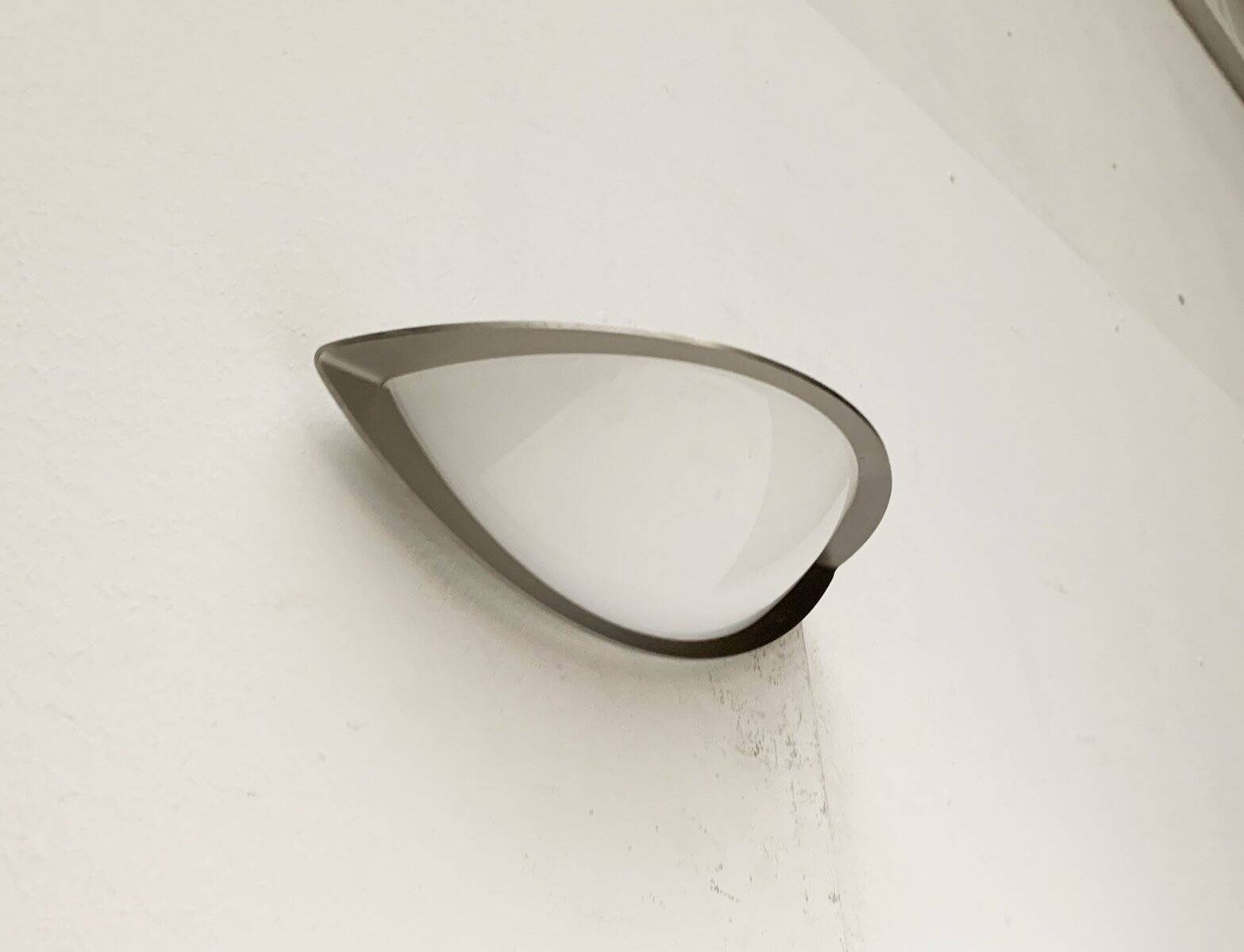 Postmodern German wall lamps from the space age by Glashütte Limburg, set of 2