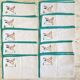 10 Large embroidered and hand-trimmed placemats "les colverts" - Métis - 40x56 cm