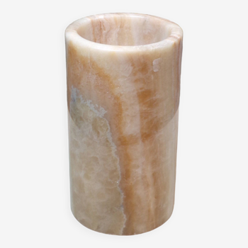 Onyx scroll vase