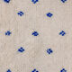Tapis marocain pois bleu 105x155 cm