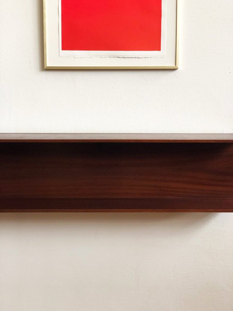Walter Wirz wall shelf for Wilhelm Renz in teak