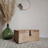 Old raw wooden box