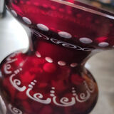 Bohemian crystal vase