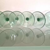 Set 6 vintage balloon glasses from Alsace