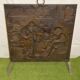 Brass fireplace firewall