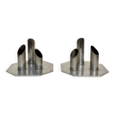 Pair of modernist candlesticks