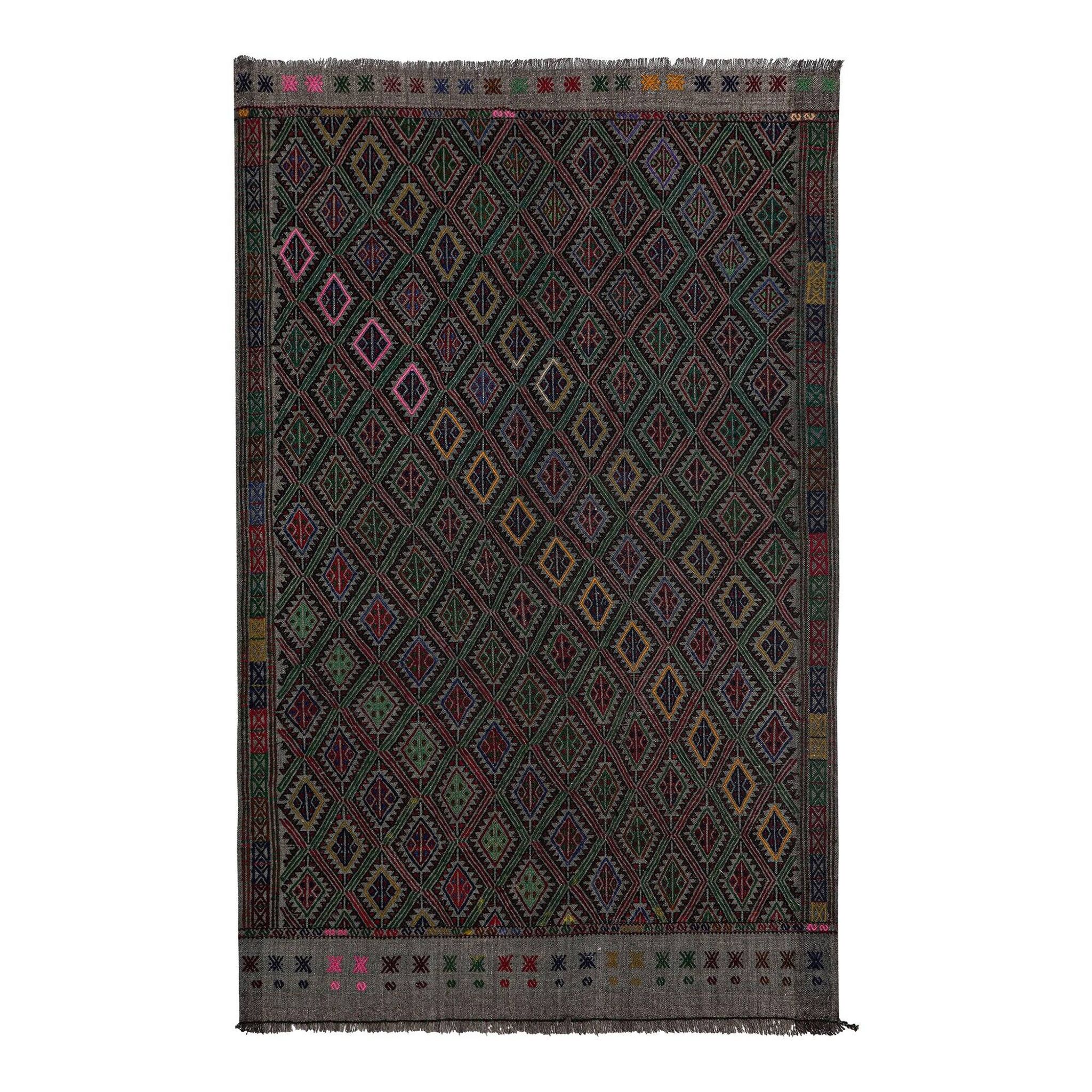Kilim turc vintage tissé main 120x190 cm