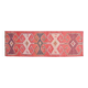 1970s Turkish Oushak Handmade Wool Cotton Pink Area Rug 103x335