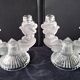Pair of candlesticks, Bohemian crystal candle holders.