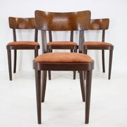 1940s Set of Four Dining Chairs ,Czechoslovakia