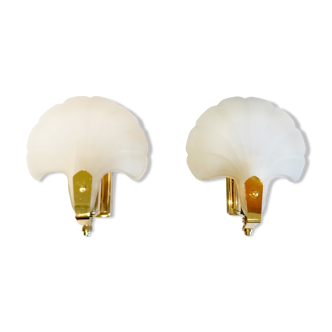 Pair of shell sconces