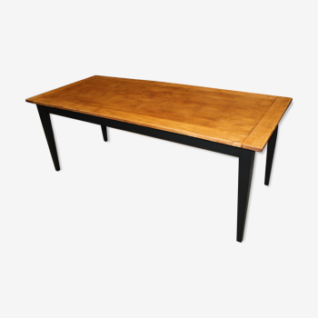 Solid oak farm table