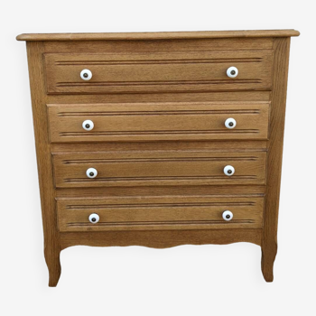 Oak chest of 4 drawers