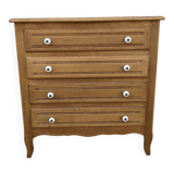 Commode en chêne 4 tiroirs