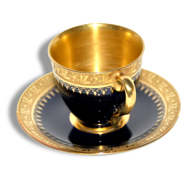 Tasse bleu de four et or _ Porcelaine LIMOGES Selency Tasse bleu de four et or _ Porcelaine LIMOGES Selency