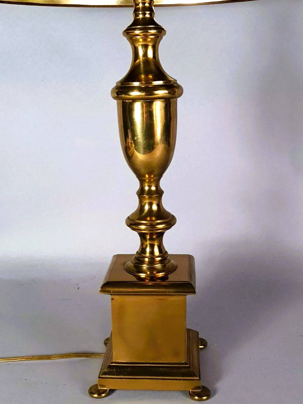 Vintage bronze lamp 70/80s neo-classical style Charles, Baguès. 72 cm. S080