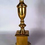 Vintage bronze lamp 70/80s neo-classical style Charles, Baguès. 72 cm. S080