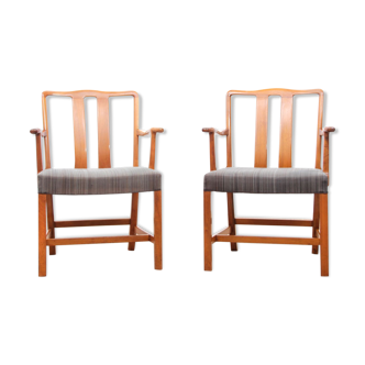 Fauteuils scandinaves FH43 par Ole Wanscher pour Fritz Hansen 1943