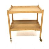 Scandinavian oak serving trolley, Sweden, 1960