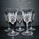 Lot de 5 verres tarn vin rouge 16cm en cristal de saint-louis losange et pointes