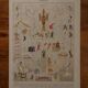 Original lithograph of acrobats