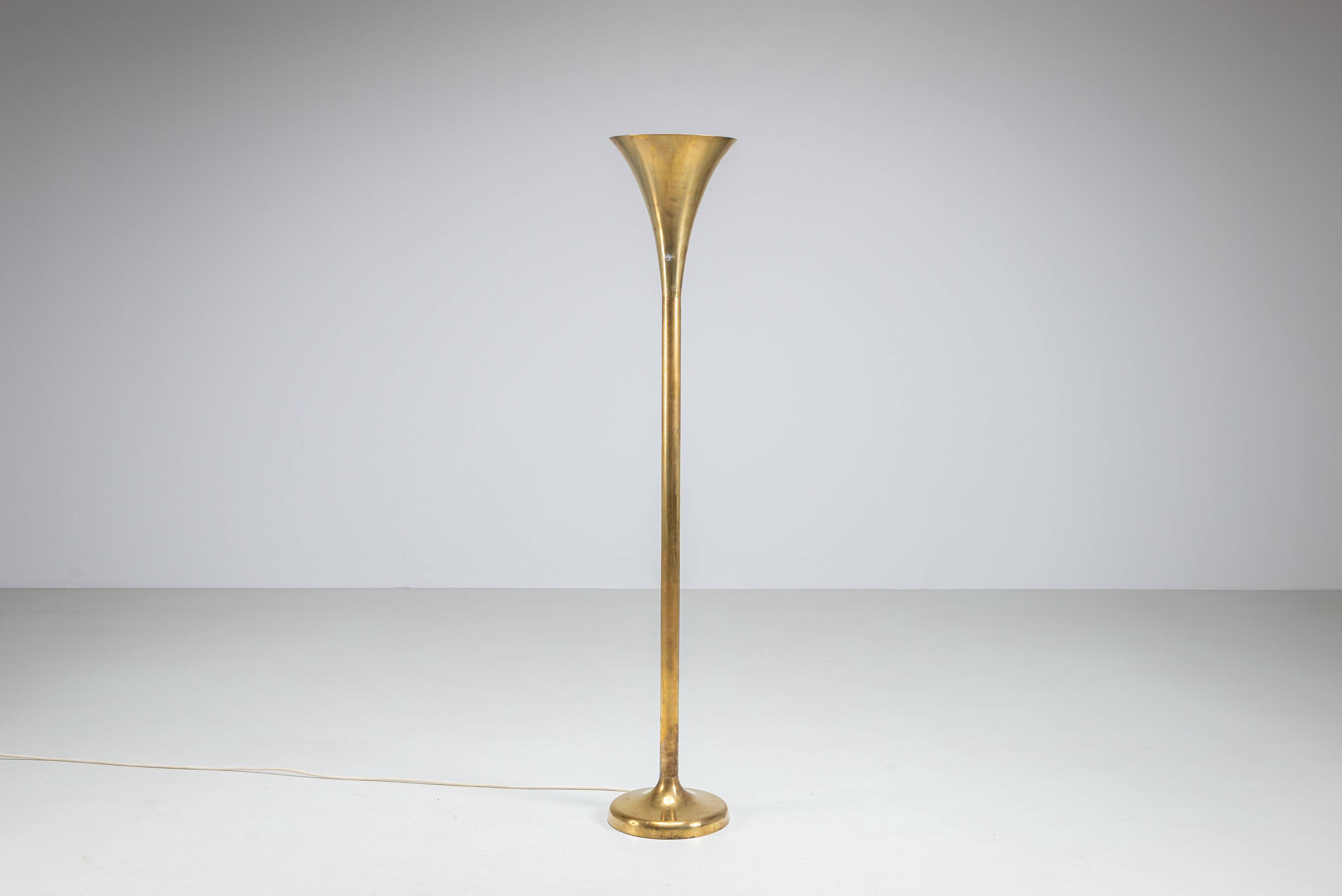 Brass ''Luminator'' floor lamp by Marcello Piacentini