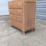 1960 compass foot chest of drawers