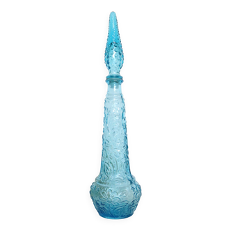 Empoli carafe, made in Italy, blue, vintage 60s