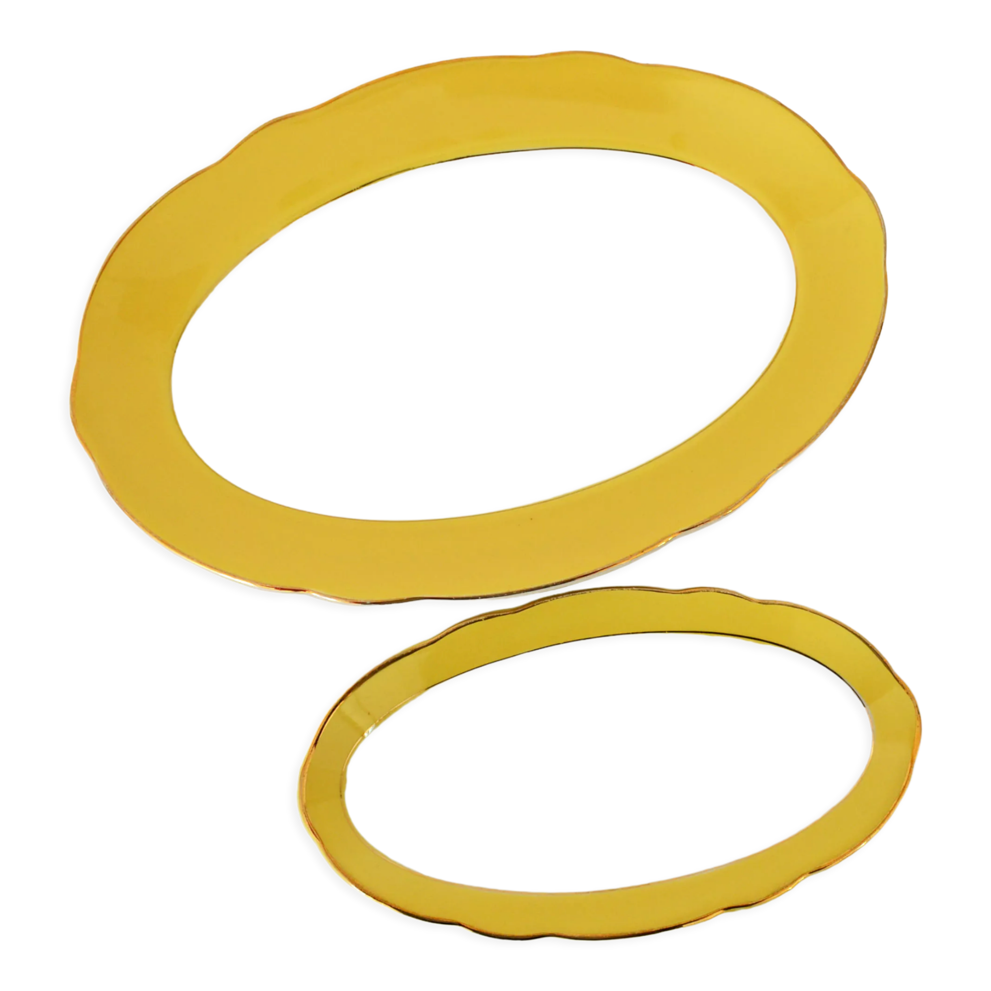 Duo of dishes Lunéville daffodil model