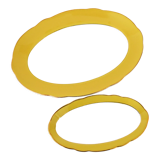 Duo of dishes Lunéville daffodil model