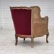 1950s, Danish armchair, furniture velour, ash wood,, mesh.