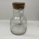 Glass carafe with cork stopper