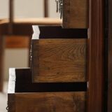 French Empire Commode / Commode, walnut and bronze mounts, 19th century