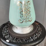 Green vintage globe table lamp