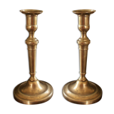 Brass torch candle holders