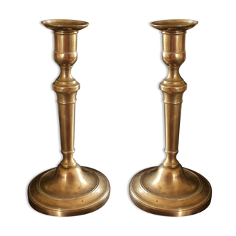 Brass torch candle holders