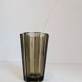 Smoked glass vase